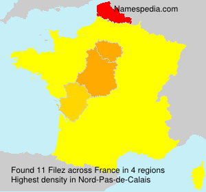 Surname Filez in France Surname Filez in France