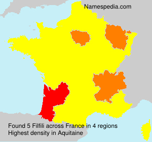 Surname Filfili in France Surname Filfili in France