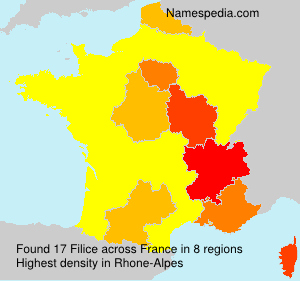 Surname Filice in France Surname Filice in France