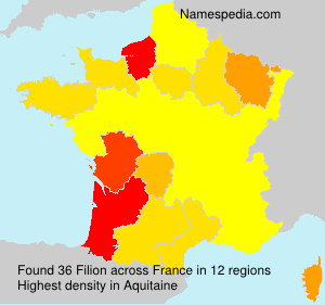 Surname Filion in France Surname Filion in France
