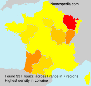 Surname Filipuzzi in France Surname Filipuzzi in France