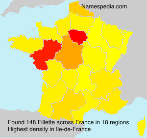 Surname Fillette in France Surname Fillette in France