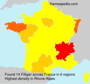 Surname Filliger in France Surname Filliger in France