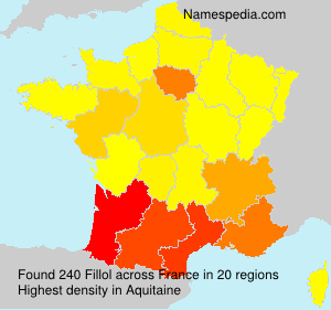 Surname Fillol in France Surname Fillol in France