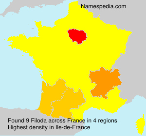 Surname Filoda in France Surname Filoda in France