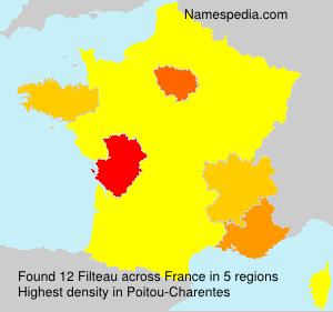 Surname Filteau in France Surname Filteau in France