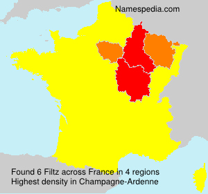Surname Filtz in France Surname Filtz in France