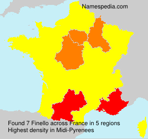 Surname Finello in France Surname Finello in France