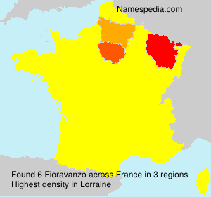 Surname Fioravanzo in France Surname Fioravanzo in France