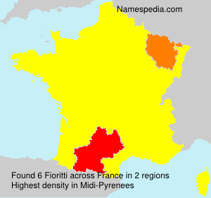 Surname Fioritti in France Surname Fioritti in France