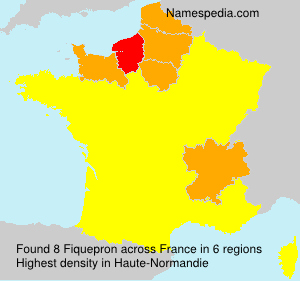 Surname Fiquepron in France Surname Fiquepron in France