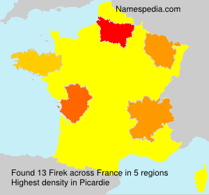Surname Firek in France Surname Firek in France