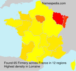 Surname Firmery in France Surname Firmery in France