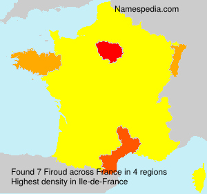 Surname Firoud in France Surname Firoud in France