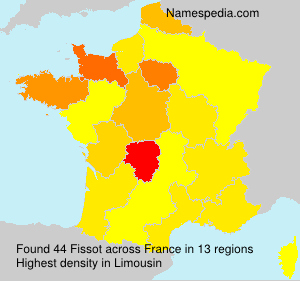 Surname Fissot in France Surname Fissot in France