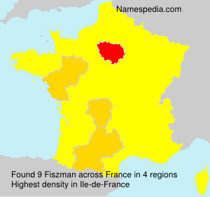Surname Fiszman in France Surname Fiszman in France