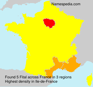 Surname Fital in France Surname Fital in France