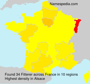 Surname Fitterer in France Surname Fitterer in France