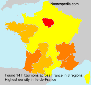 Surname Fitzsimons in France Surname Fitzsimons in France