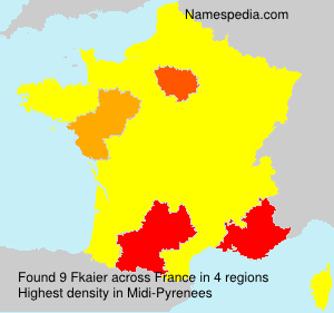 Surname Fkaier in France Surname Fkaier in France