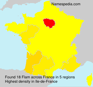 Surname Flam in France Surname Flam in France
