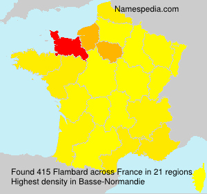 Surname Flambard in France Surname Flambard in France
