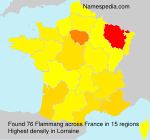 Surname Flammang in France Surname Flammang in France