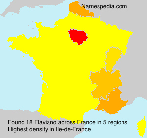 Surname Flaviano in France Surname Flaviano in France