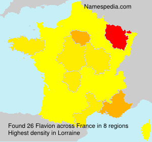Surname Flavion in France Surname Flavion in France