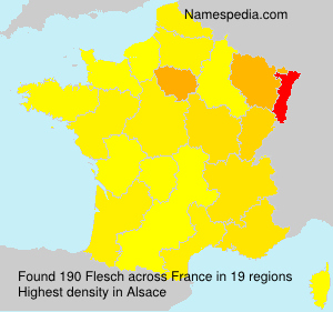 Surname Flesch in France Surname Flesch in France
