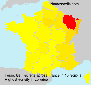 Surname Fleurette in France Surname Fleurette in France