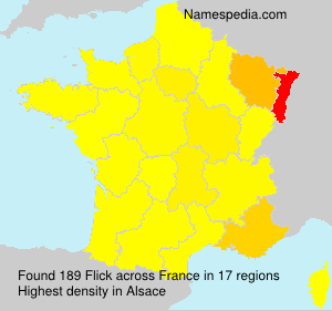 Surname Flick in France Surname Flick in France