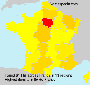 Surname Flis in France Surname Flis in France