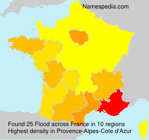 Surname Flood in France Surname Flood in France