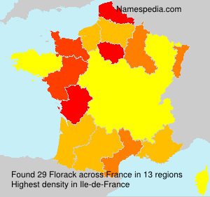 Surname Florack in France Surname Florack in France