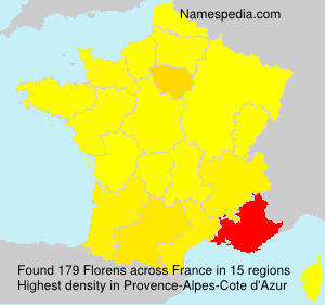Surname Florens in France Surname Florens in France