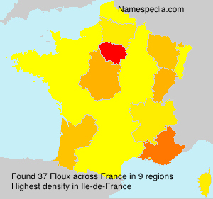 Surname Floux in France Surname Floux in France
