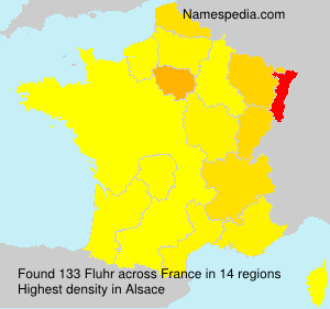 Surname Fluhr in France Surname Fluhr in France