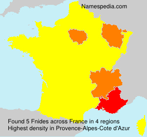 Surname Fnides in France
