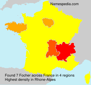 Surname Focher in France Surname Focher in France