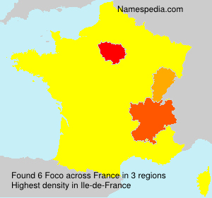 Surname Foco in France Surname Foco in France
