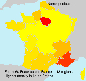 Surname Fodor in France