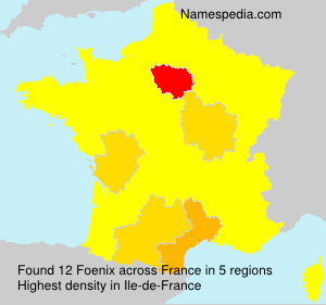 Surname Foenix in France Surname Foenix in France