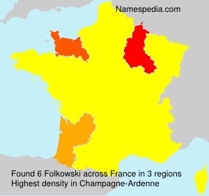 Surname Folkowski in France Surname Folkowski in France