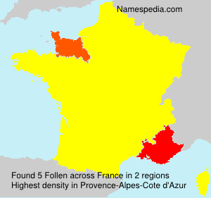 Surname Follen in France Surname Follen in France