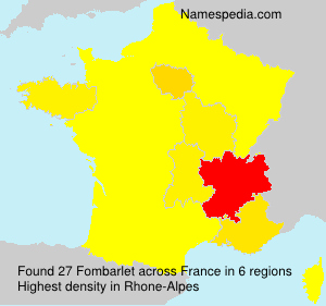Surname Fombarlet in France Surname Fombarlet in France