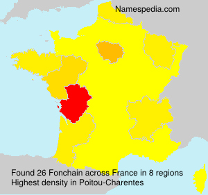 Surname Fonchain in France Surname Fonchain in France