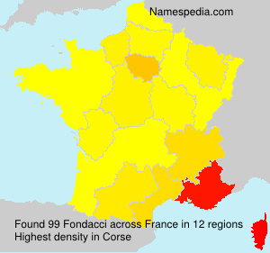 Surname Fondacci in France Surname Fondacci in France