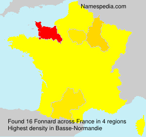 Surname Fonnard in France Surname Fonnard in France
