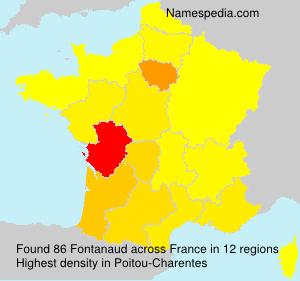 Surname Fontanaud in France